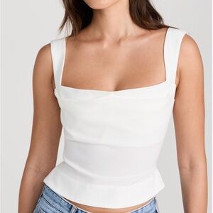 Miaou White Imogene Corset Blouse